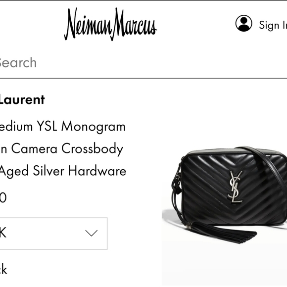 Yves Saint Laurent Bags Ysl Bag Lou Medium Monogram Calfskin Camera